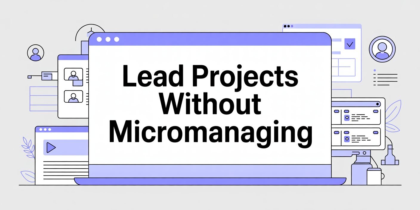 lead project without micromanagement